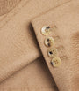 Max Mara Beige Camel Wool Peak Lapel Pea Coat