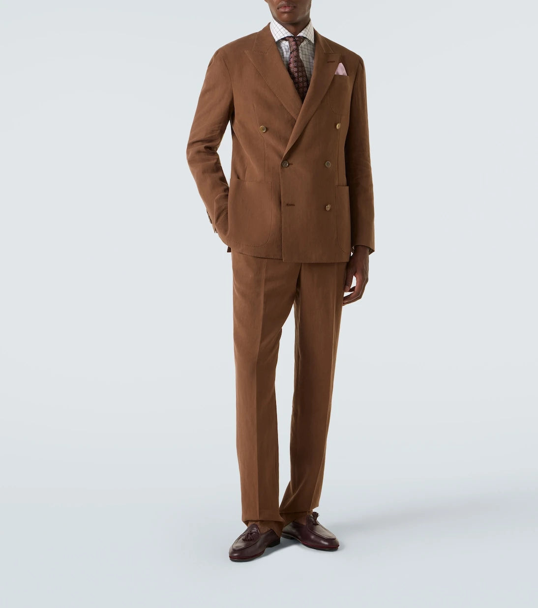 Dunhill - Linen tapered pants