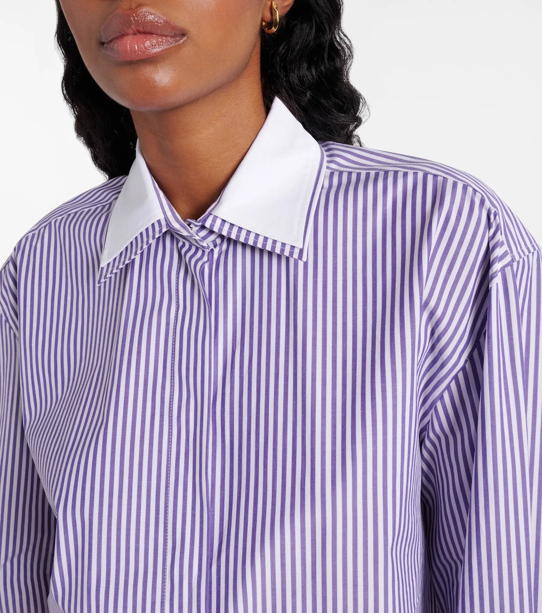 Max Mara - Tubinga striped poplin shirt