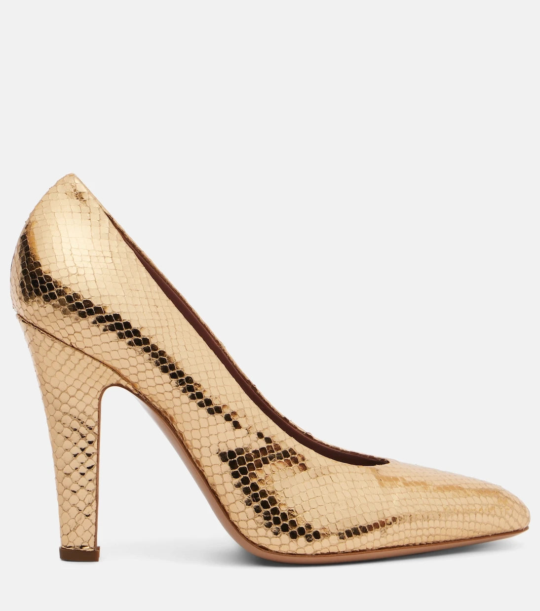 Paris Texas - Elsa 100 metallic leather pumps