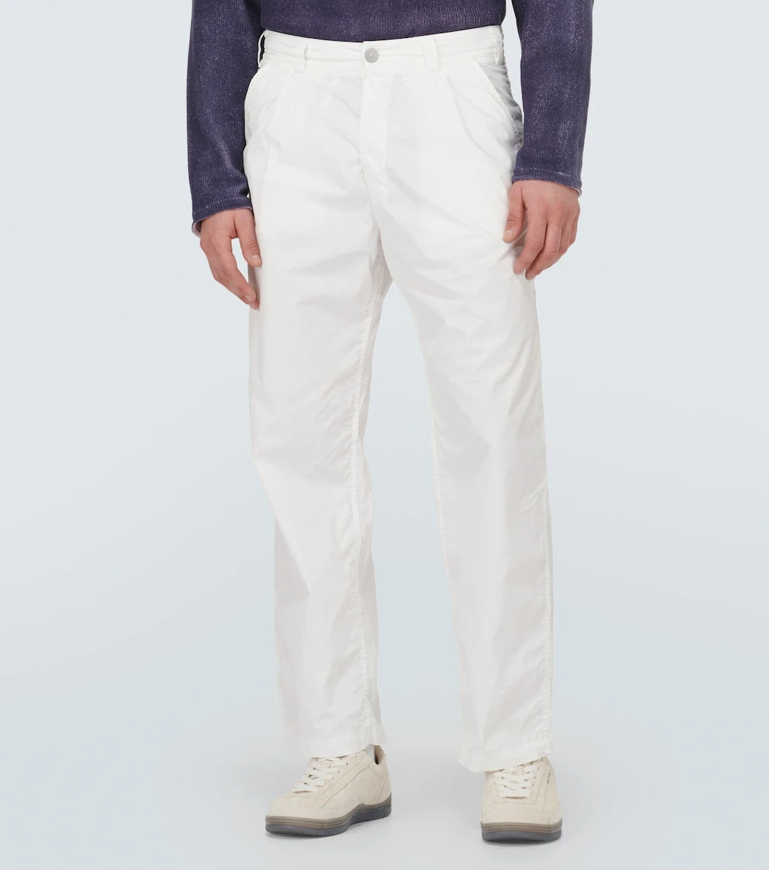 Stone Island - بنطال قطني مستقيم مارينا