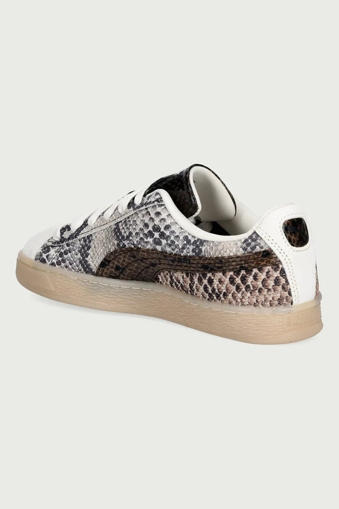 Suede Snake kadın deri spor ayakkabı