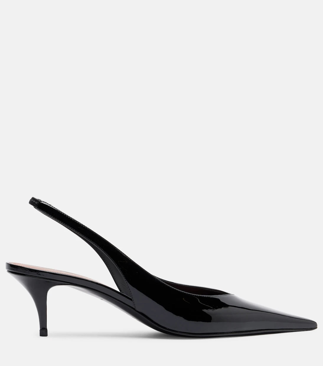 Amina Muaddi - Anok 55 patent leather slingback pumps