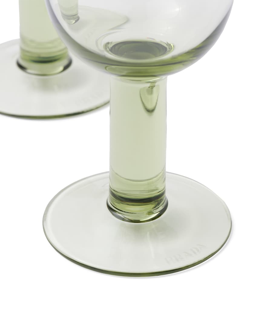 Set of 2 Plinth White Wine Glasses