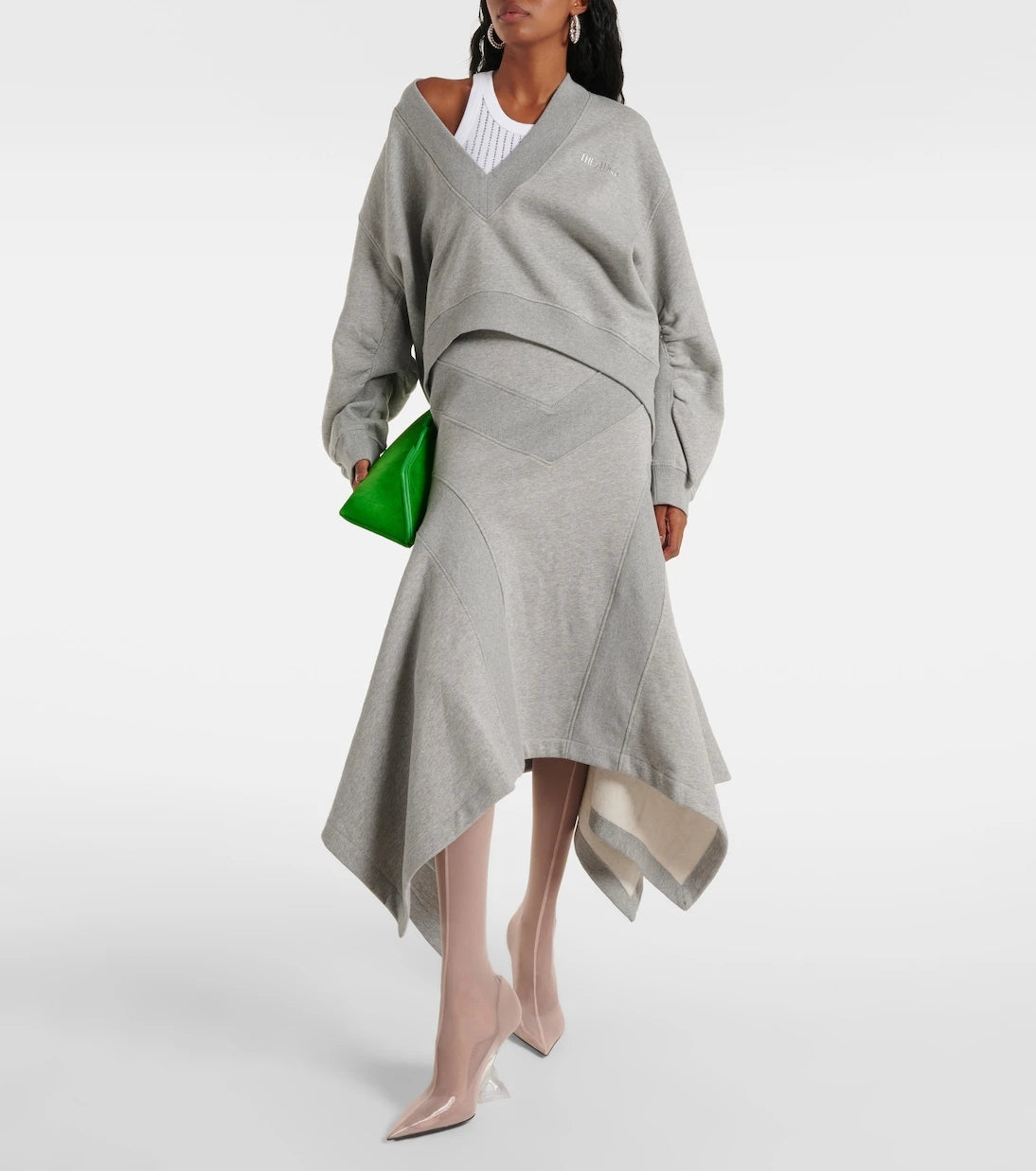 The Attico - Cheopissima mesh over-the-knee boots