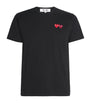 Comme Des Garçons Play Embroidered Double-Heart T-Shirt