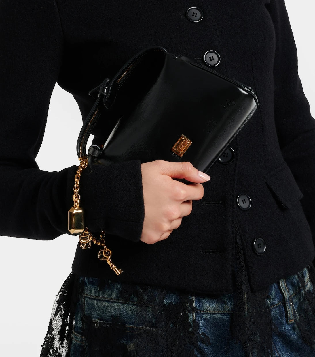 Dolce&Gabbana - Vittoria Small leather top-handle bag