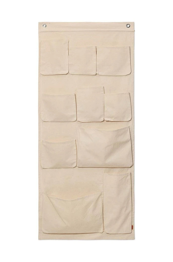 Стенен органайзер ferm LIVING Canvas XL Wall Pockets