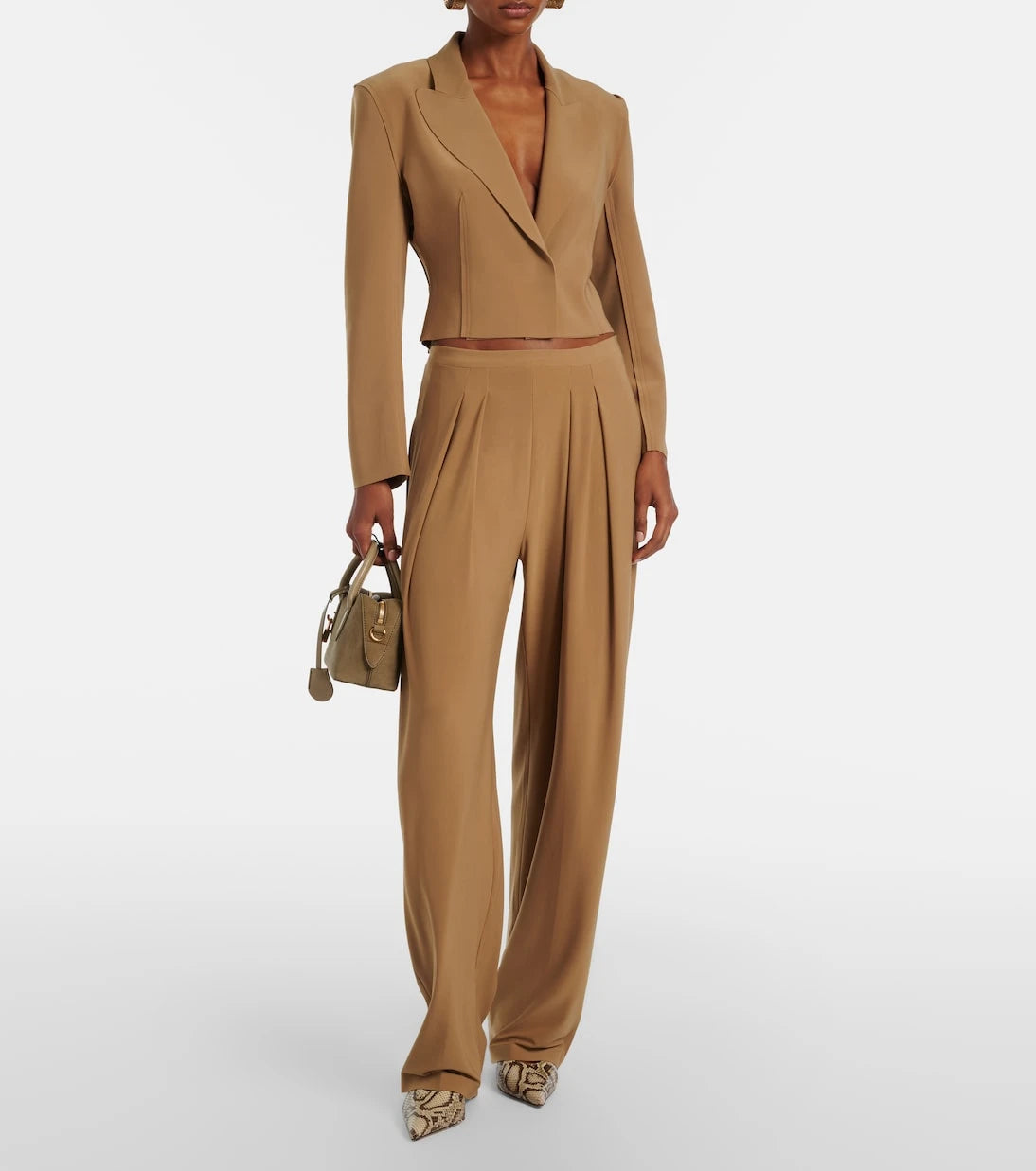 Norma Kamali - Pleated wide-leg pants