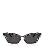 Black Steel Cat Eye Sunglasses