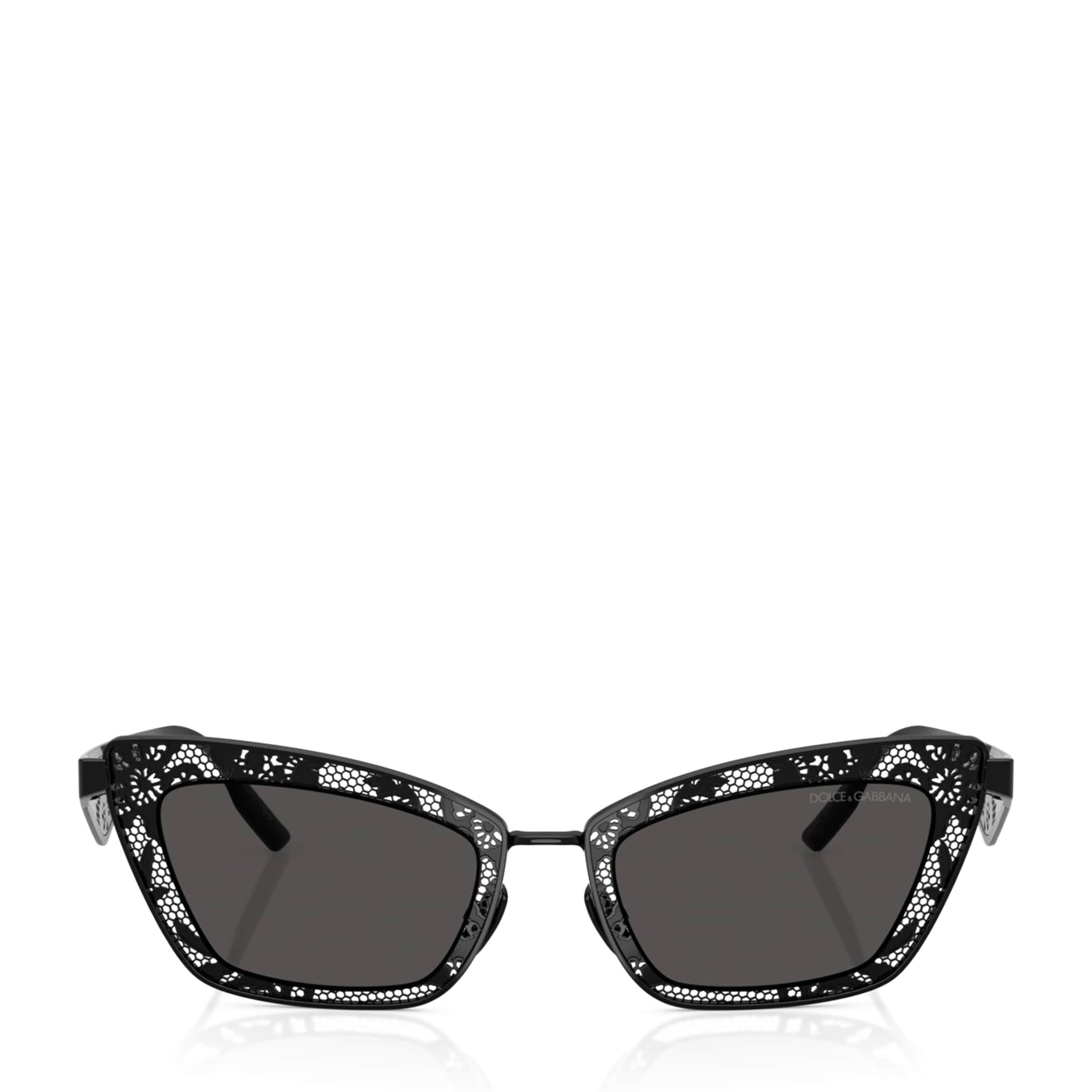 Black Steel Cat Eye Sunglasses