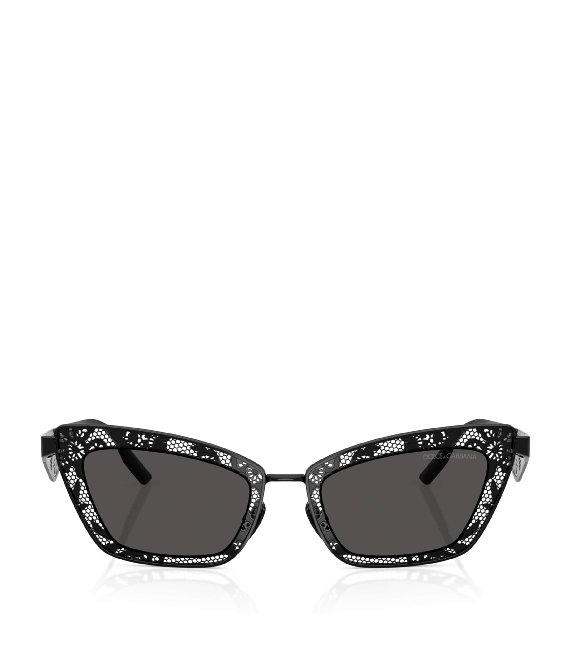 Black Steel Cat Eye Sunglasses