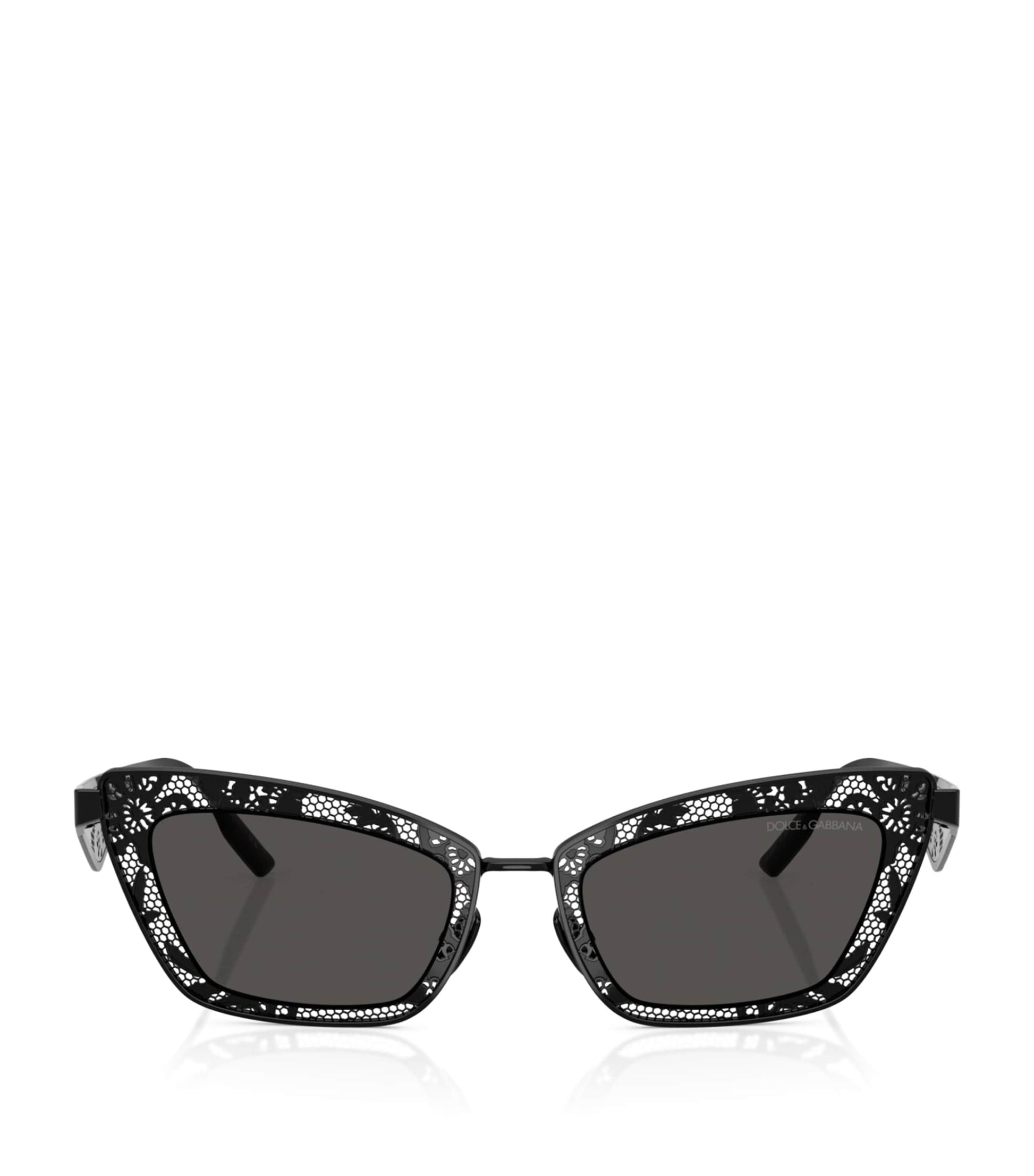 Black Steel Cat Eye Sunglasses