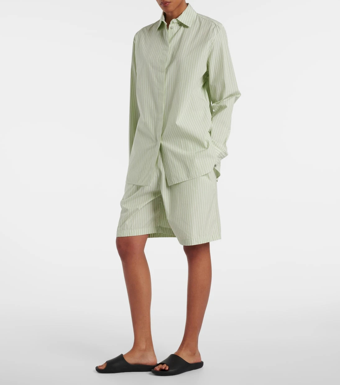 The Row - Vanda striped cotton shirt