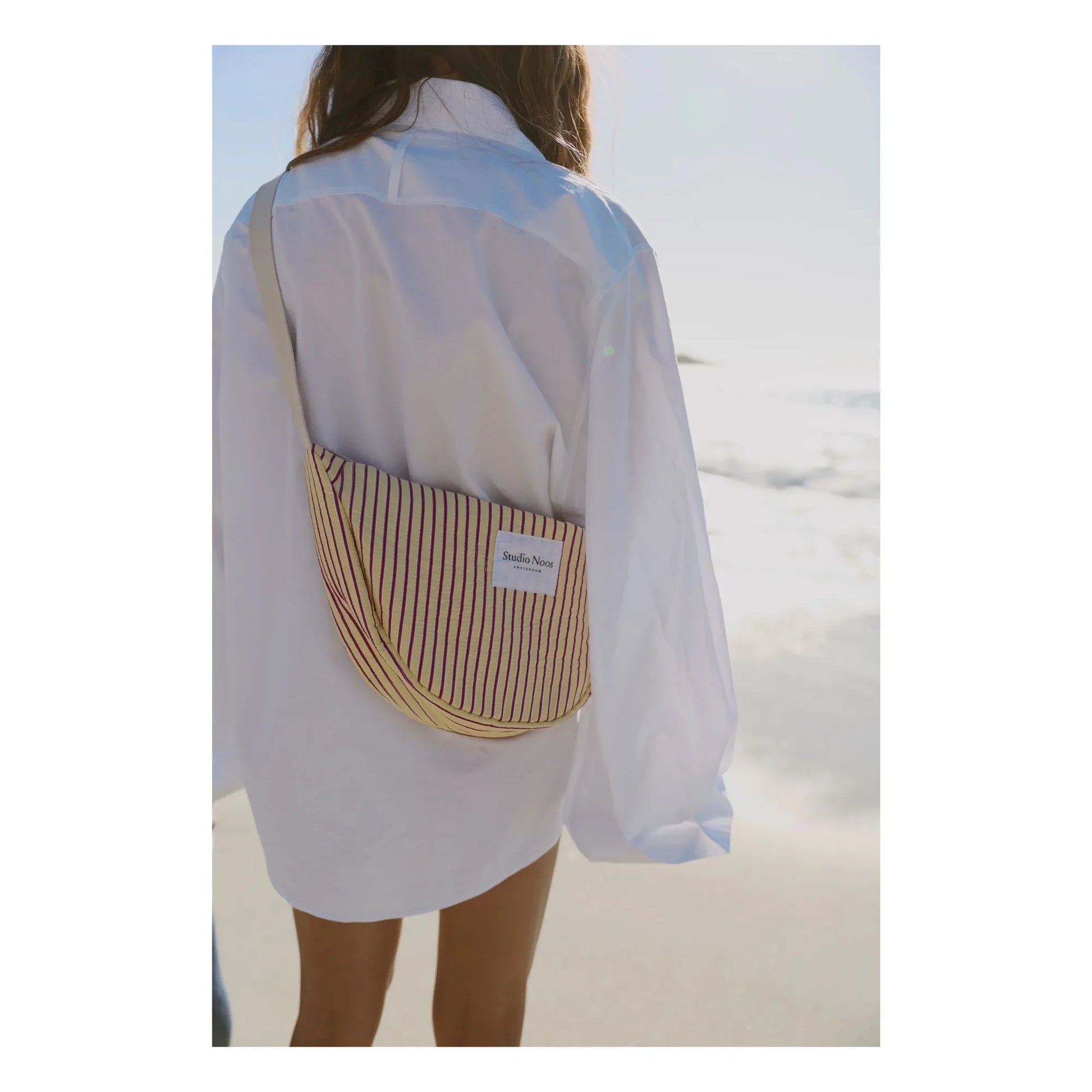 Studio Noos - Striped fanny pack | Pale yellow