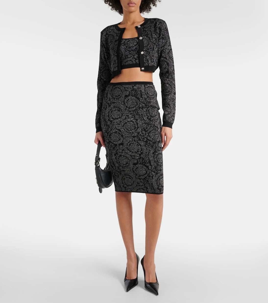 Versace - Barocco cropped cardigan
