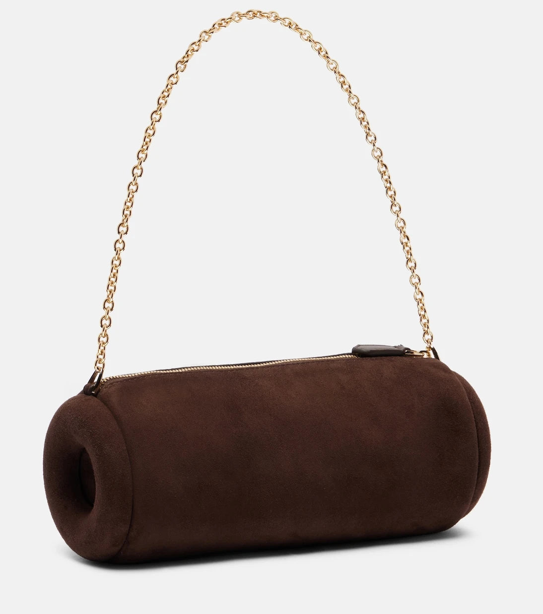 Aquazzura - Hoop Mini suede shoulder bag