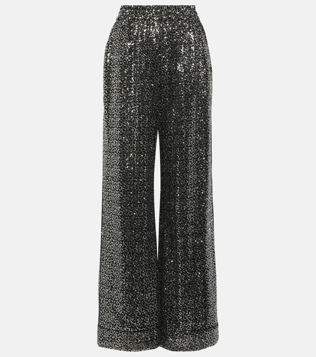 Dolce&Gabbana - Sequined high-rise wide-leg pants