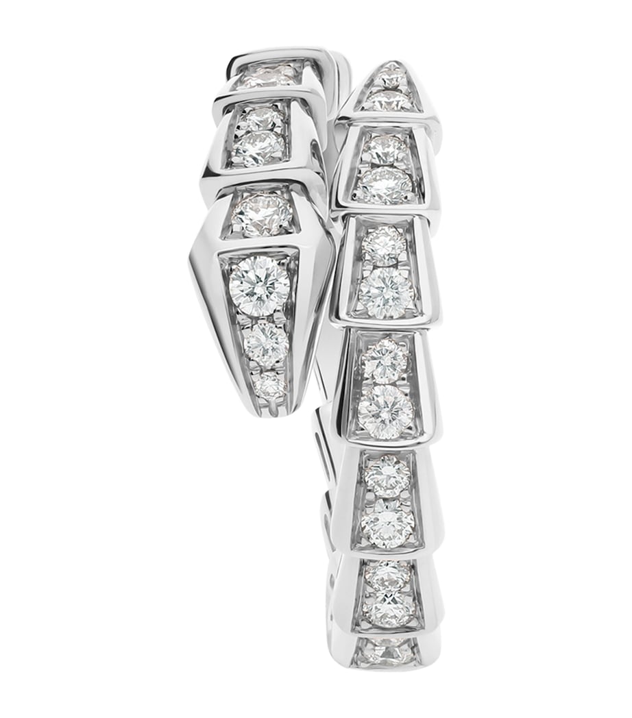 White Gold and Diamond Serpenti Viper Ring