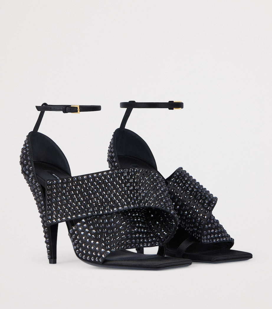 Givenchy Studded Twisted Ribbon Heeled Sandals 95