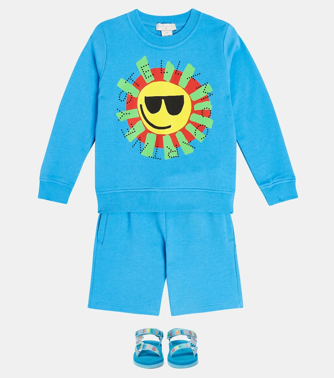 Stella McCartney Kids - Printed cotton sweatshirt and shorts set