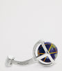 Sterling Silver and Lapis Lazuli Globe Cufflinks