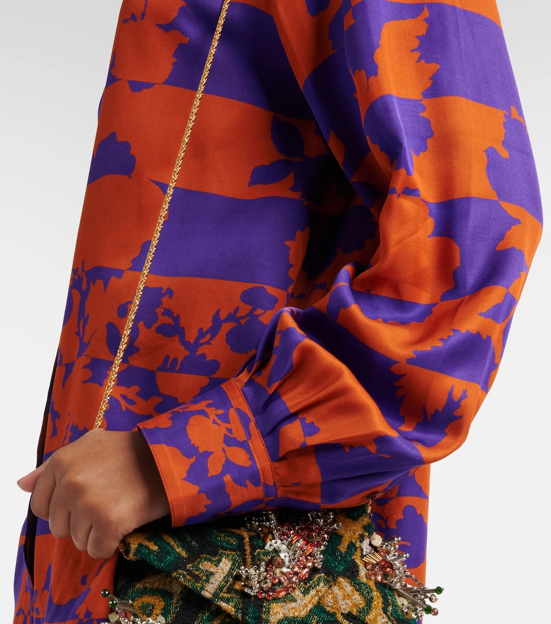 Dries Van Noten - Printed satin shirt
