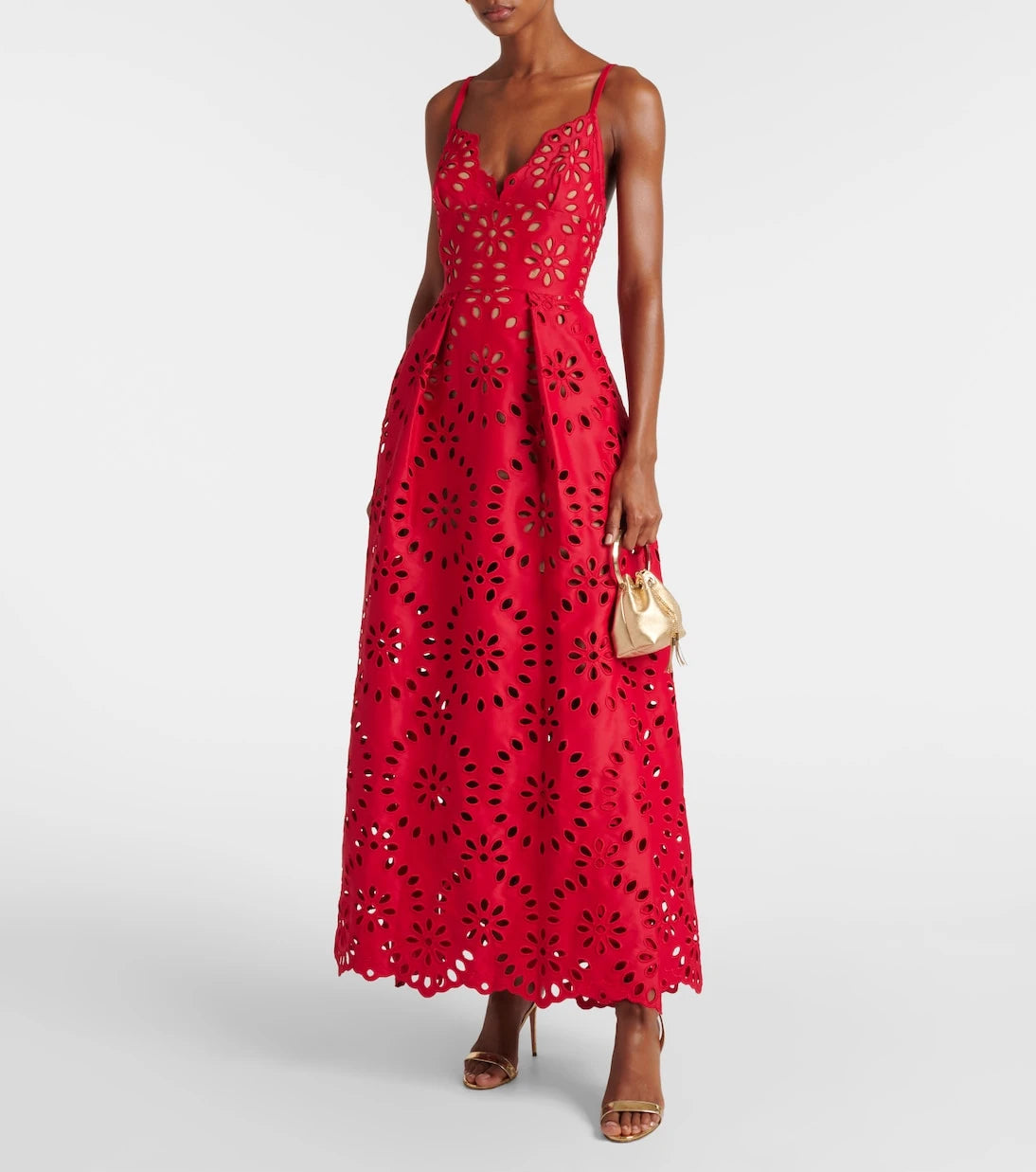 Elie Saab - Floral embroidered satin gown