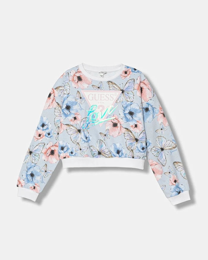 Çocuk Pamuklu Sweatshirt Guess