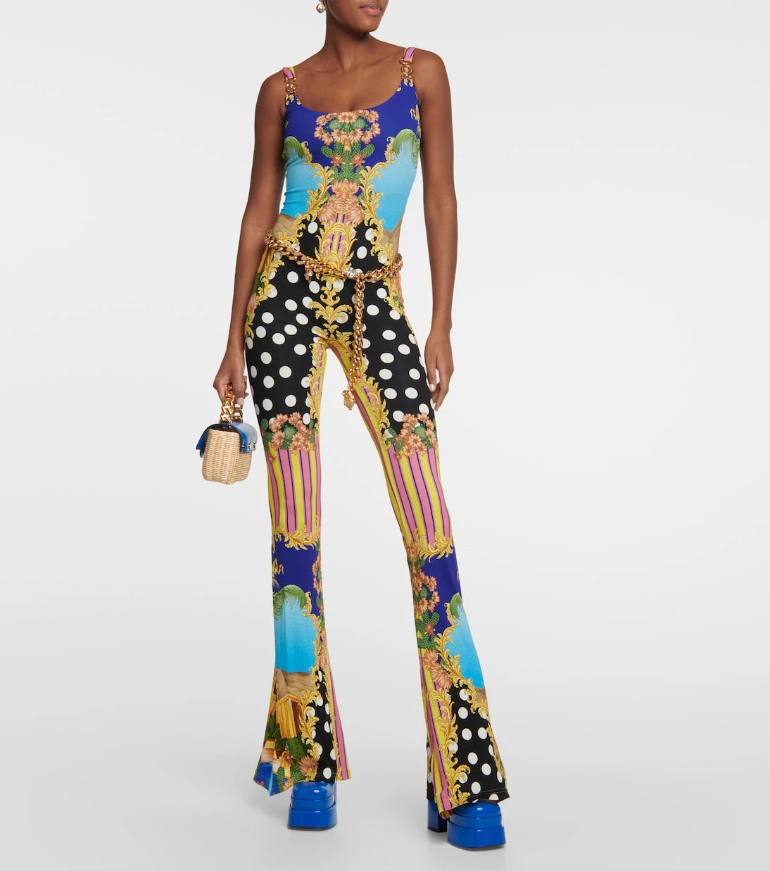 Versace - Medusa Palm Springs flared jumpsuit