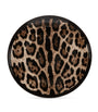 Set of Two Leopard Print Bread Plates (17cm)