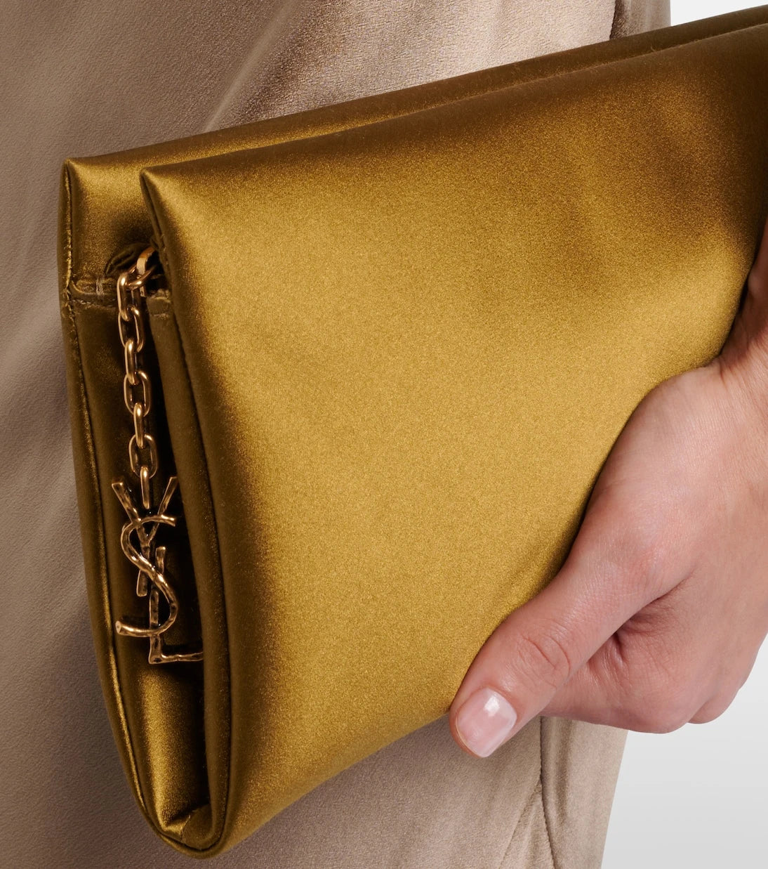 Saint Laurent - Evening satin clutch