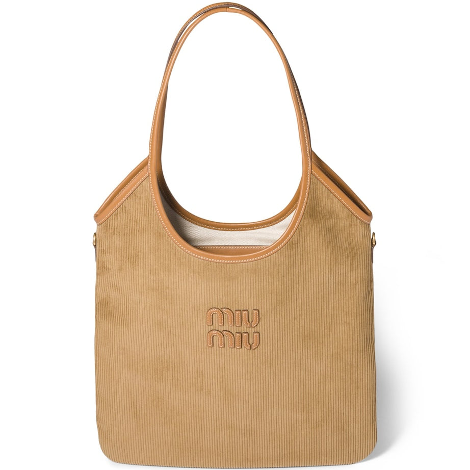 Miu Miu Corduroy Ivy Tote Bag