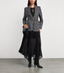 Maje Black Belted Single-Breasted Blazer