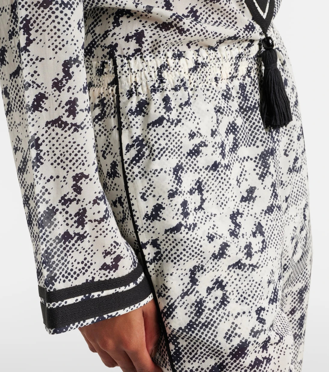 Tory Burch - Printed silk and cotton palazzo pants