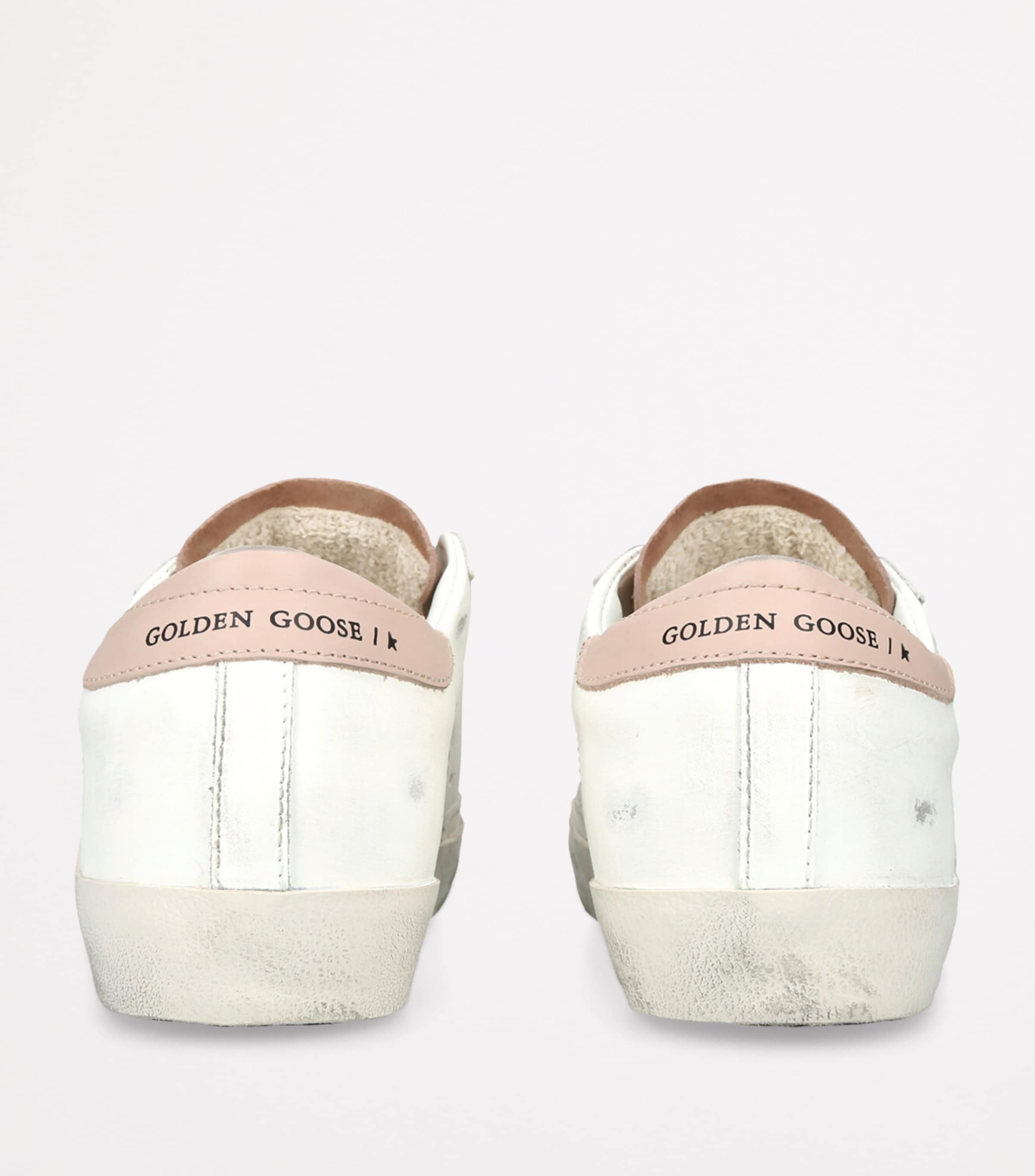 White Leather Super-Star Sneakers