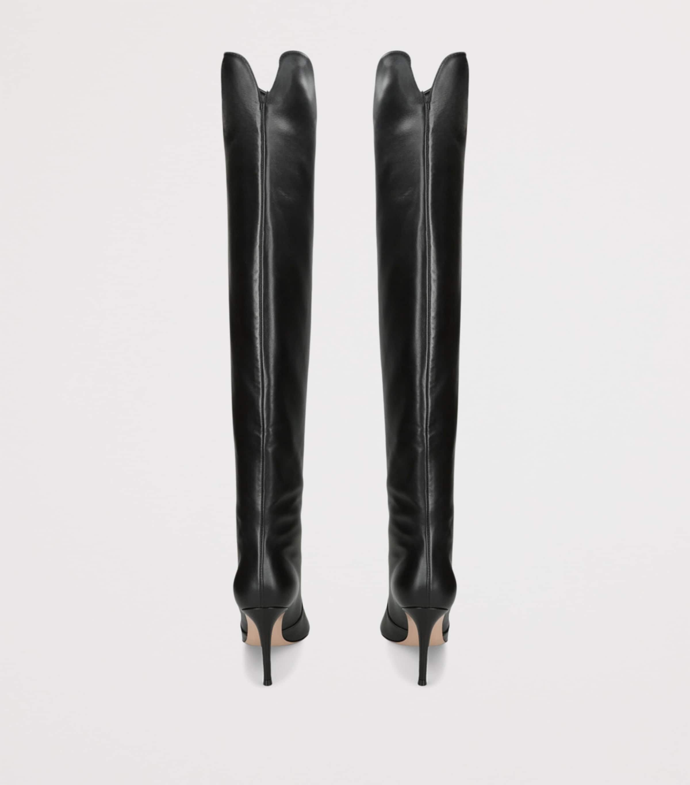 Leather Hansen Knee-High Boots BLACK