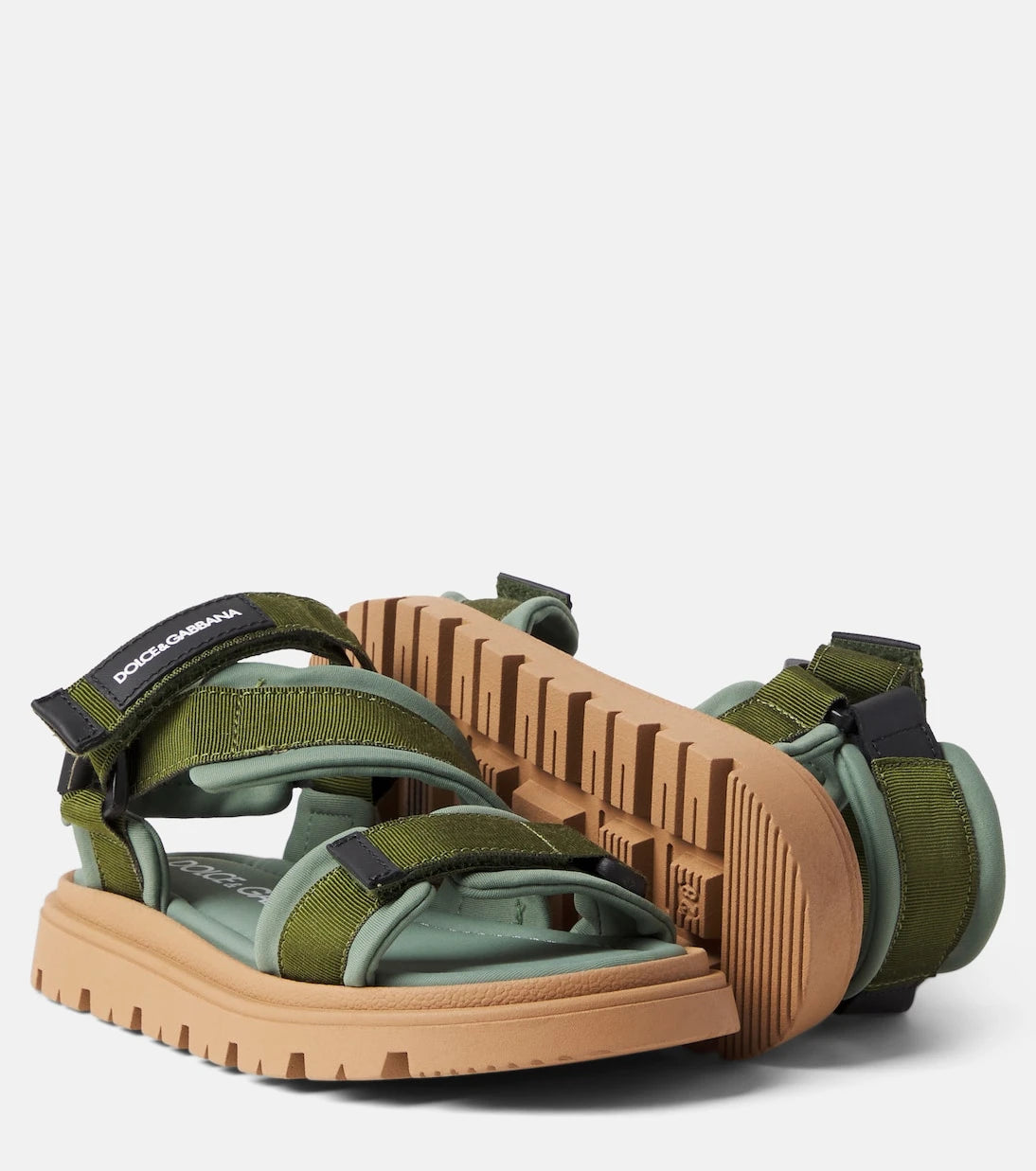 Dolce&Gabbana Kids - Logo grosgrain sandals