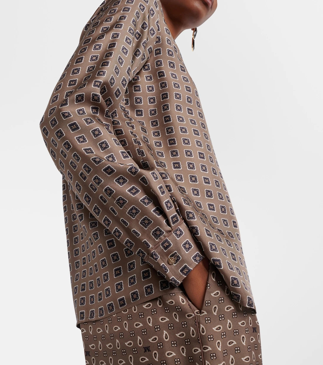Max Mara - Disco printed silk twill shirt
