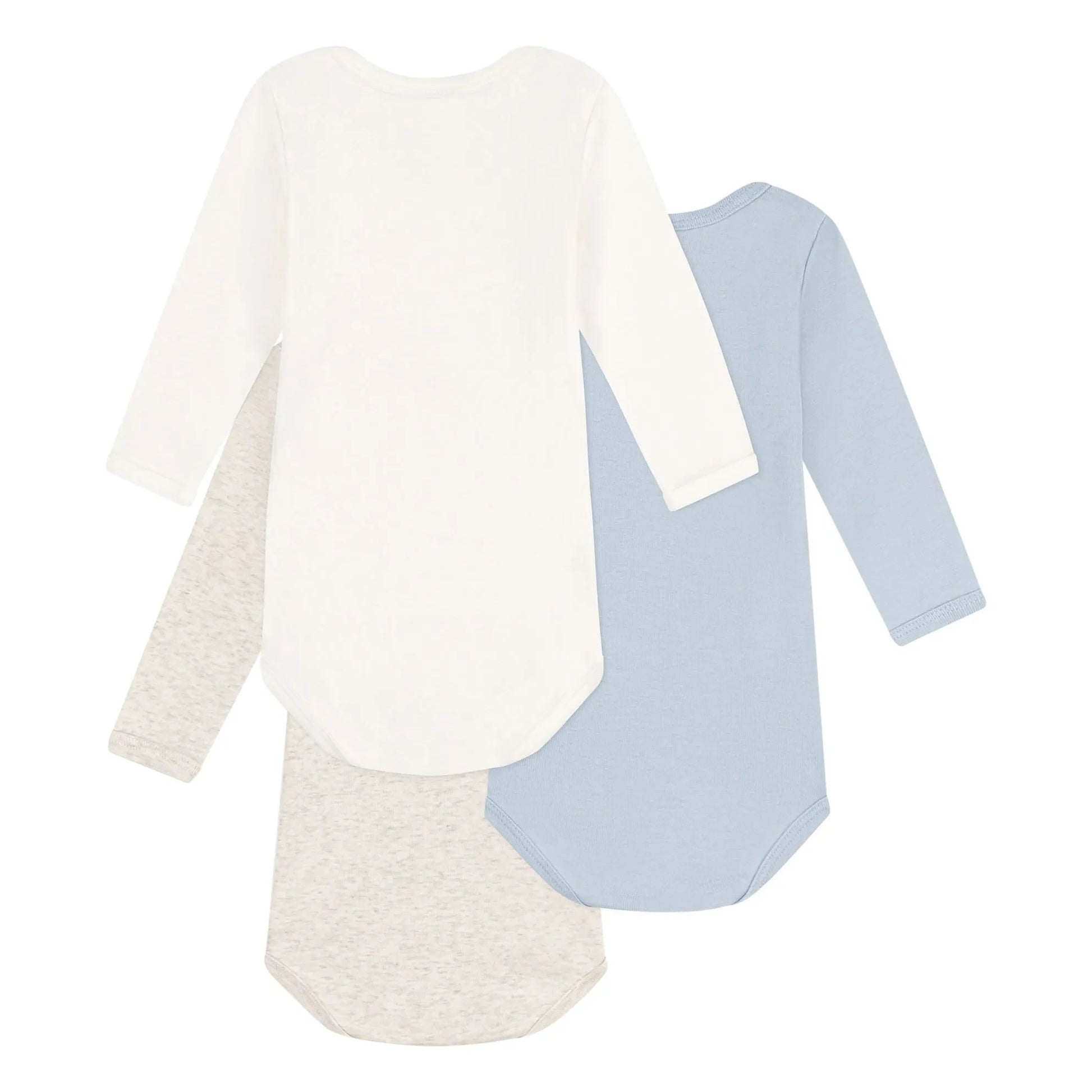 Petit Bateau - Lot 3 Bodies Unis | Blue