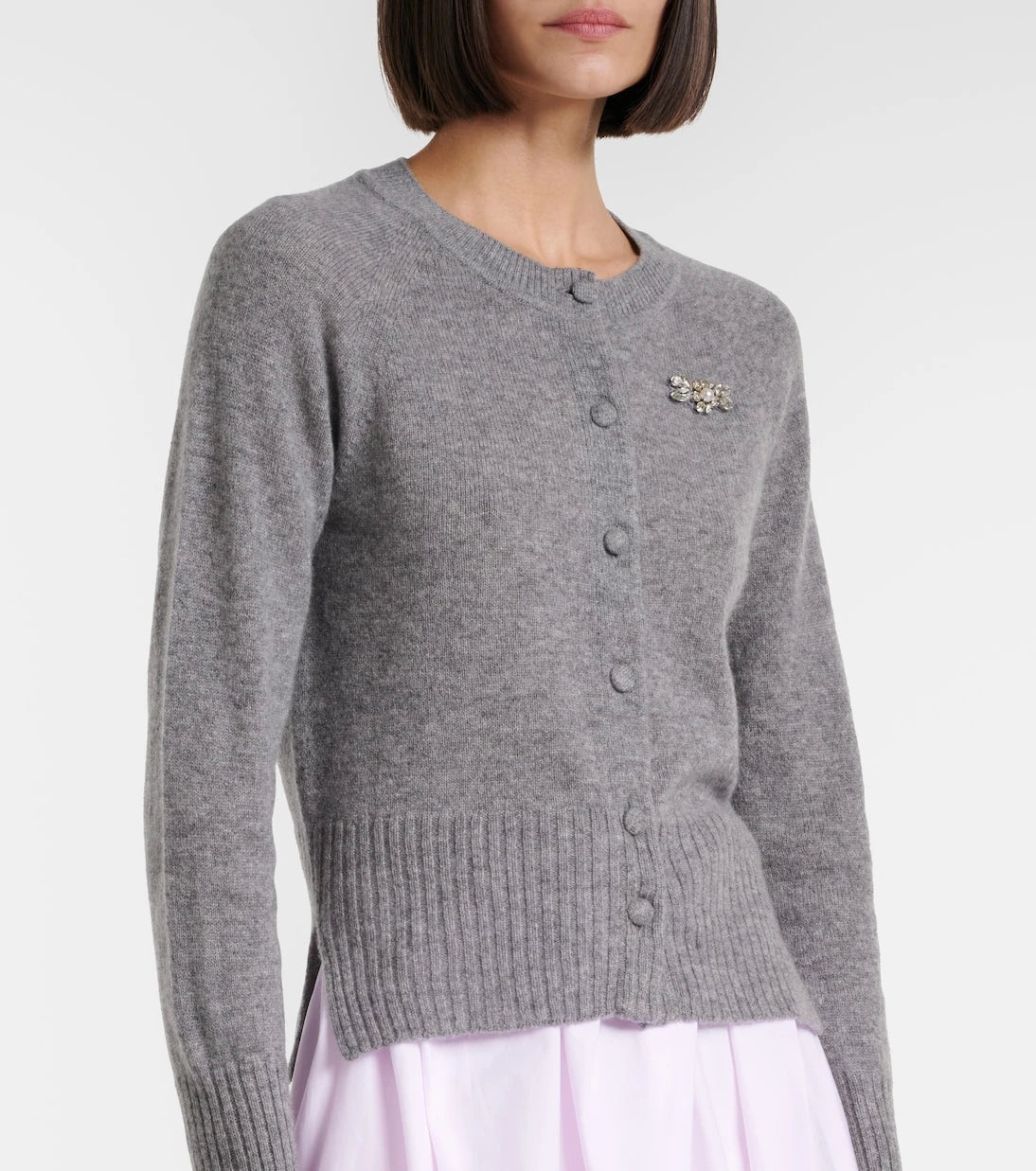 Simone Rocha - Embellished cashmere cardigan