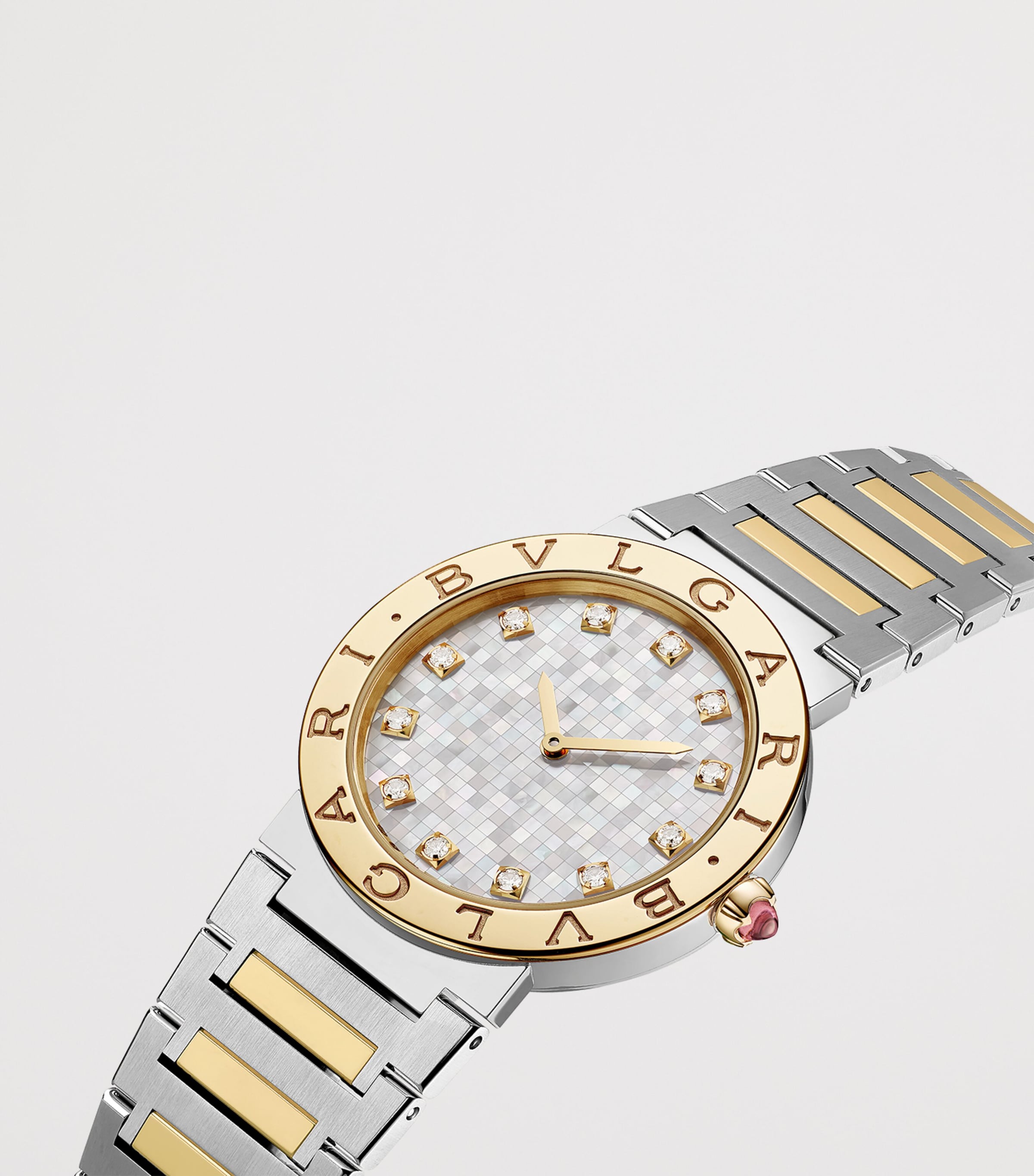 Stainless Steel and Yellow Gold Bvlgari Bvlgari Watch 33mm
