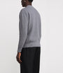 Grey Wool-Cashmere Cardigan