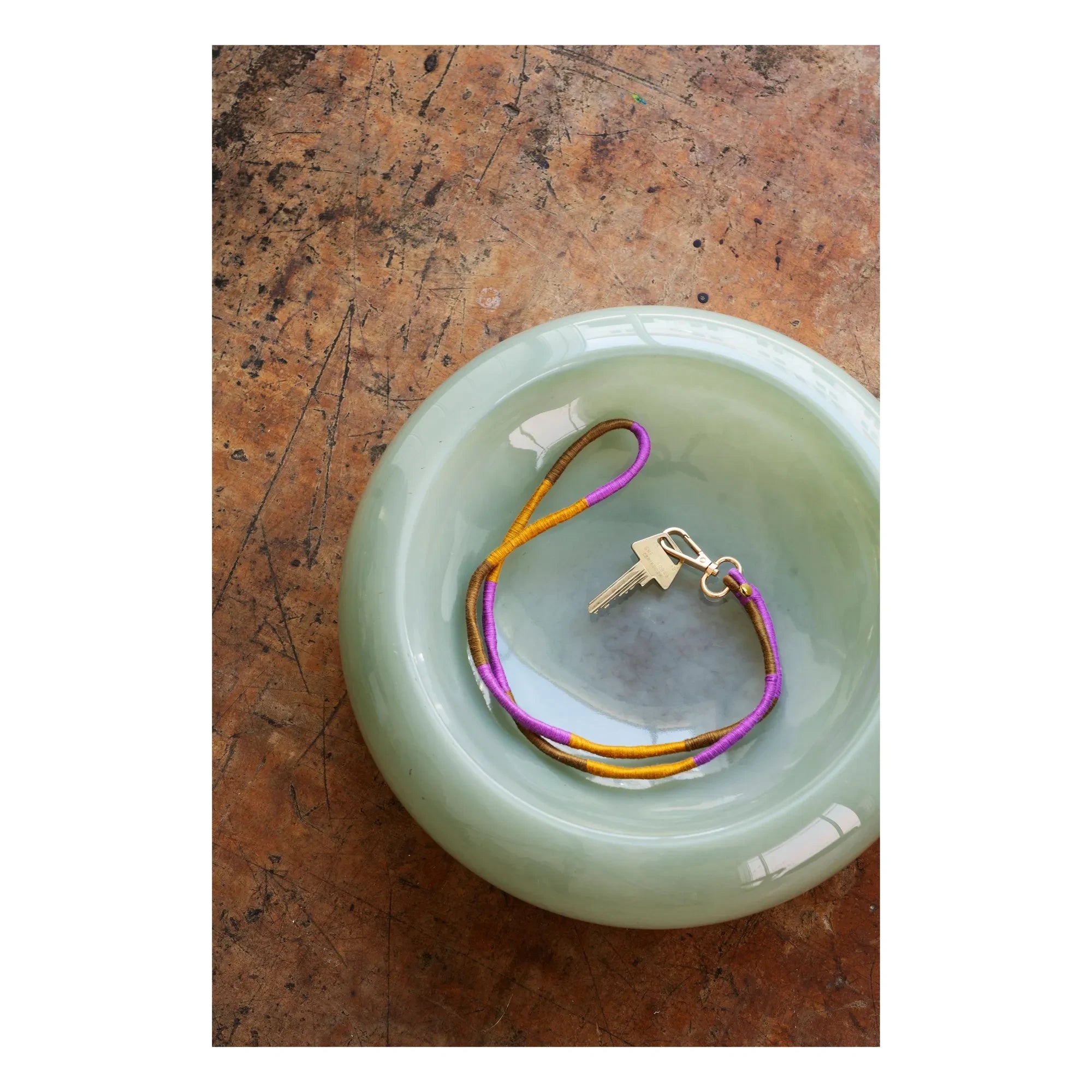 Madam Stoltz - Glass bowl  | Green