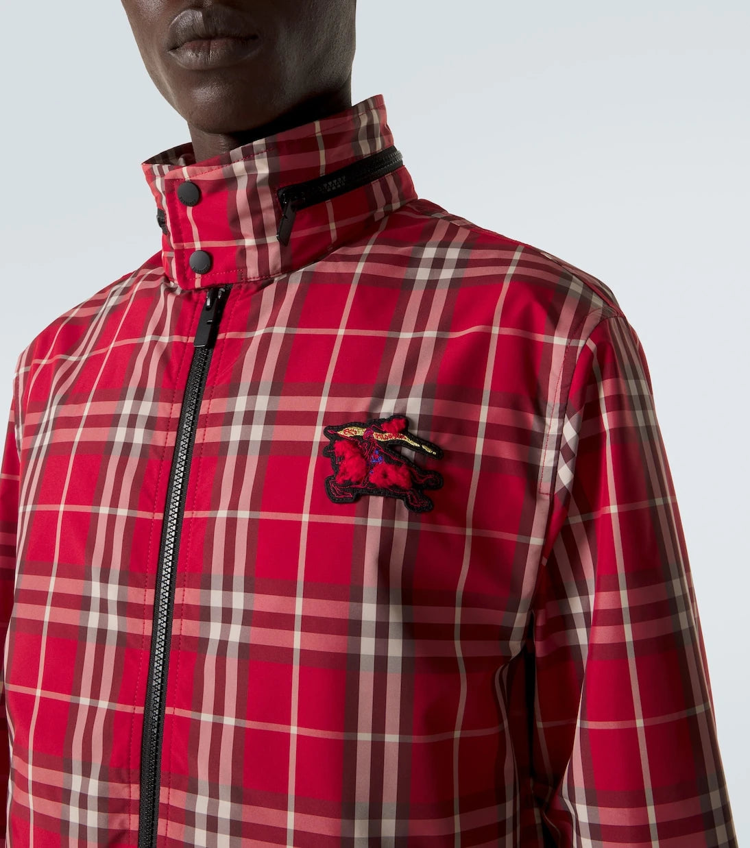 Burberry - Burberry Check technical blouson jacket