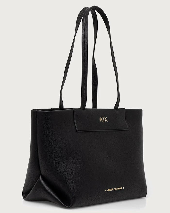 Armani Exchange kadın tote çanta suni deriden