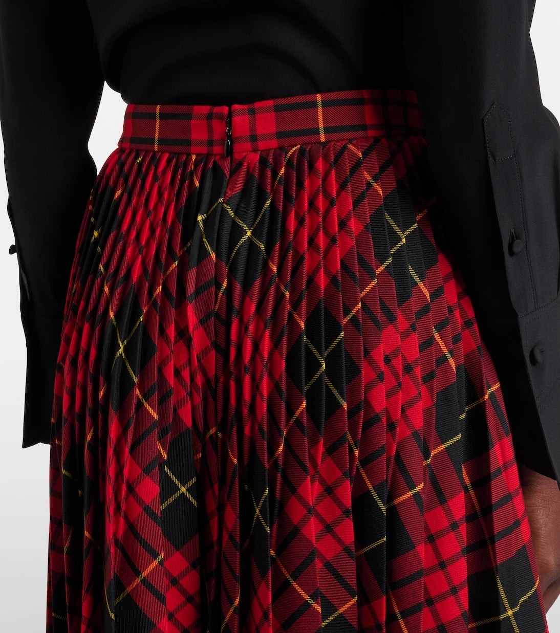 McQueen - MacQueen Tartan pleated midi skirt