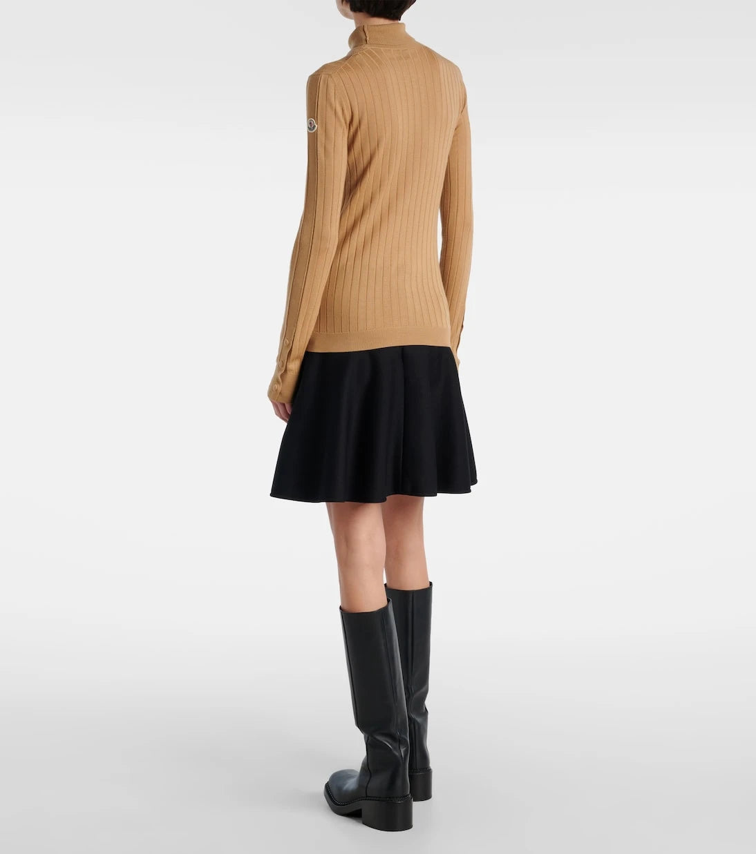 Moncler - Wool and cashmere turtleneck sweater