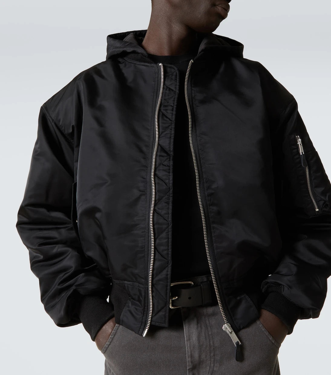Entire Studios - Hooded Broad bomber jacket