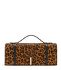Malone Souliers Brown Leopard Calf Hair May Clutch Bag